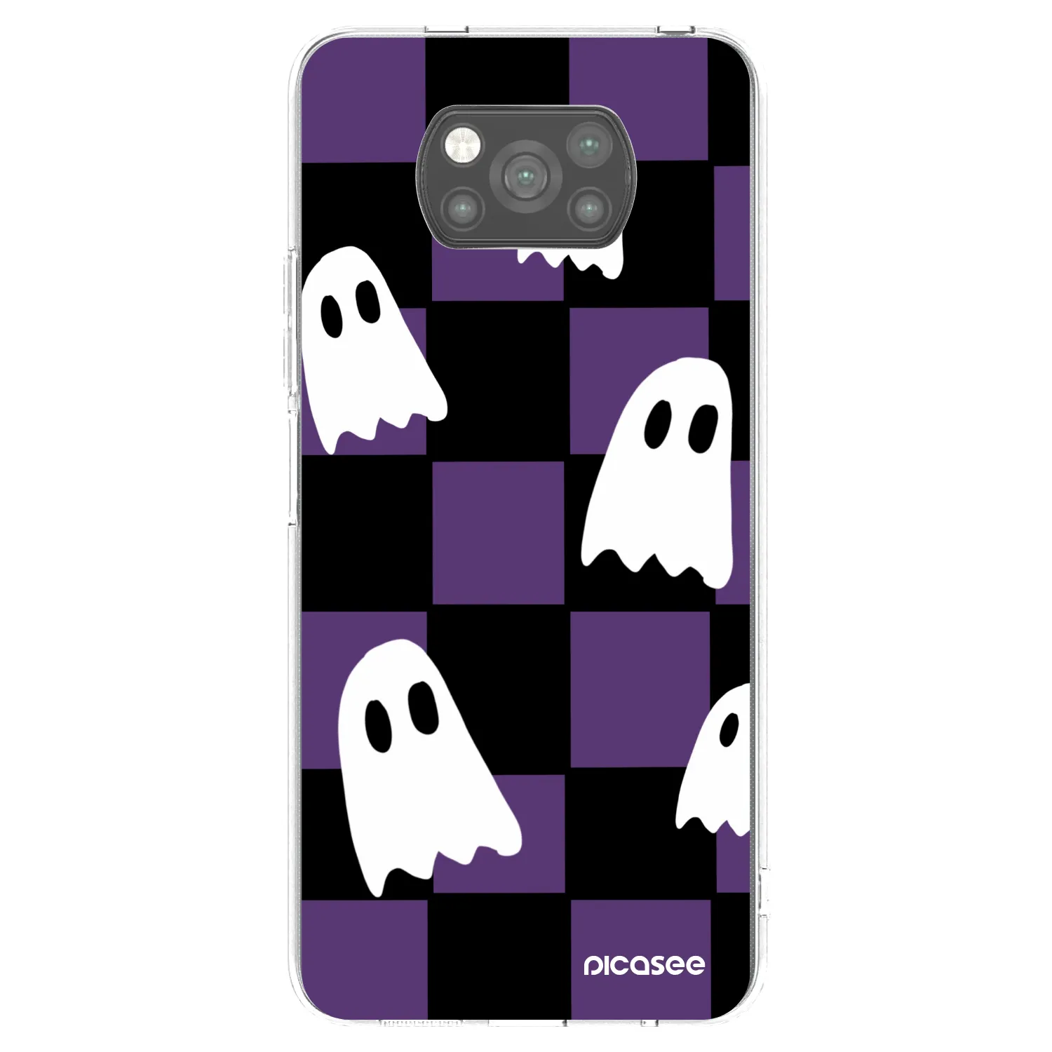 Picasee crna silikonska maskica za Xiaomi Poco X3 - Ghosts