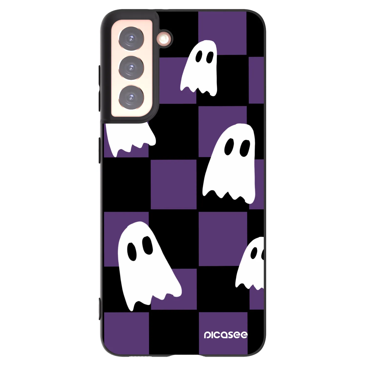 Picasee crna silikonska maskica za Samsung Galaxy S21 5G G991B - Ghosts