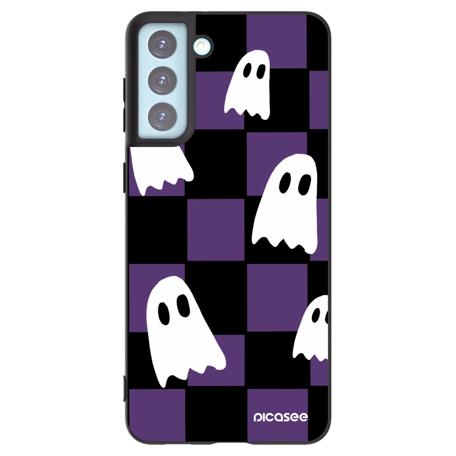 Picasee crna silikonska maskica za Samsung Galaxy S21+ 5G G996F - Ghosts