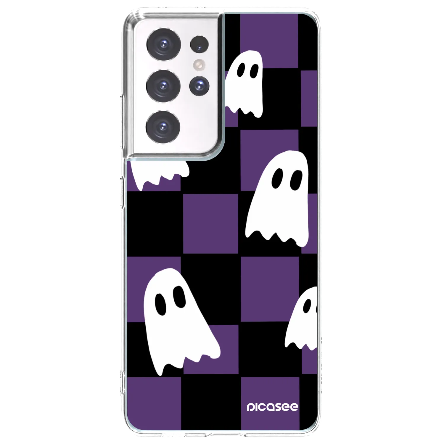 Picasee silikonska prozirna maskica za Samsung Galaxy S21 Ultra 5G G998B - Ghosts