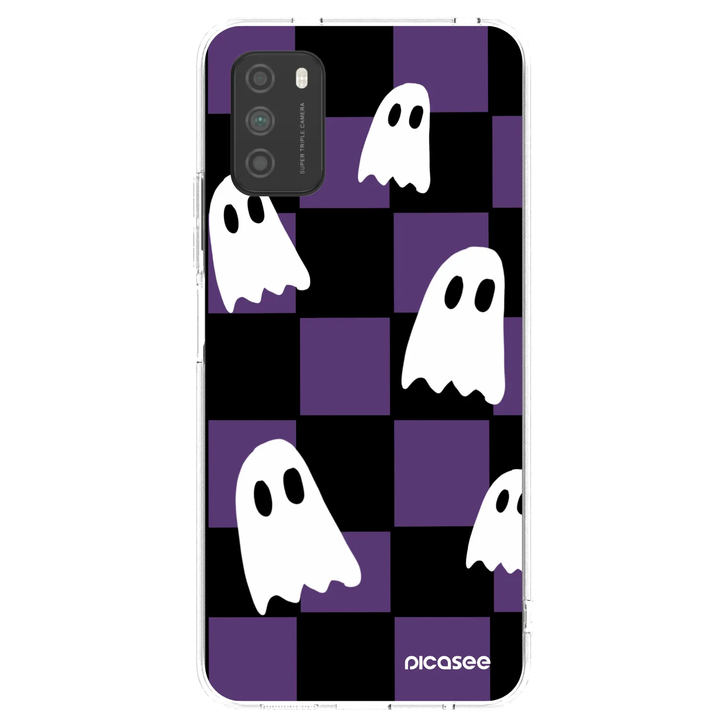 Picasee silikonska prozirna maskica za Xiaomi Poco M3 - Ghosts