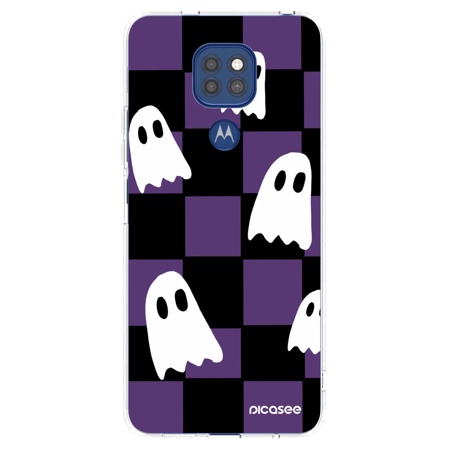 Picasee silikonska prozirna maskica za Motorola Moto G9 Play - Ghosts