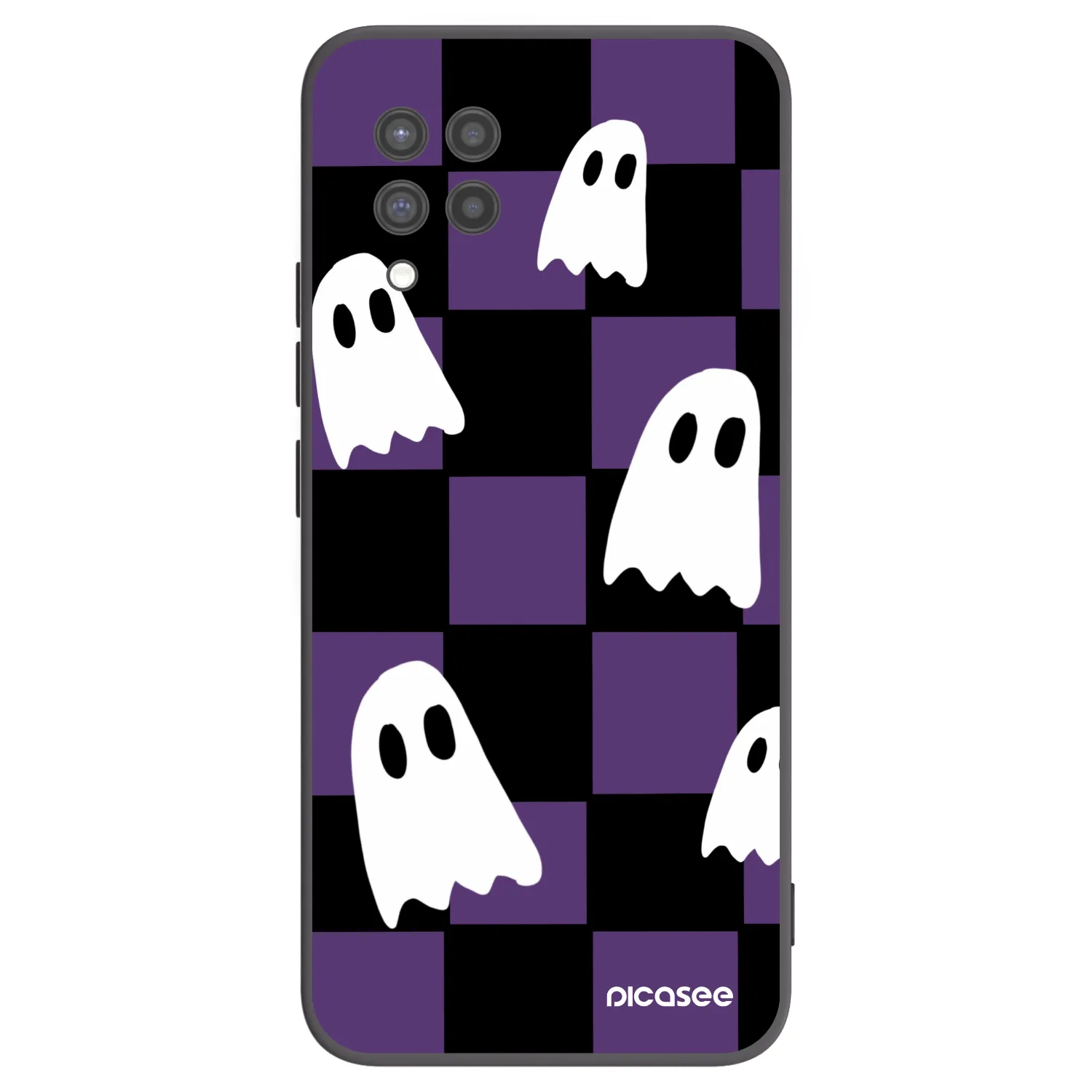Picasee crna silikonska maskica za Samsung Galaxy A42 A426B - Ghosts