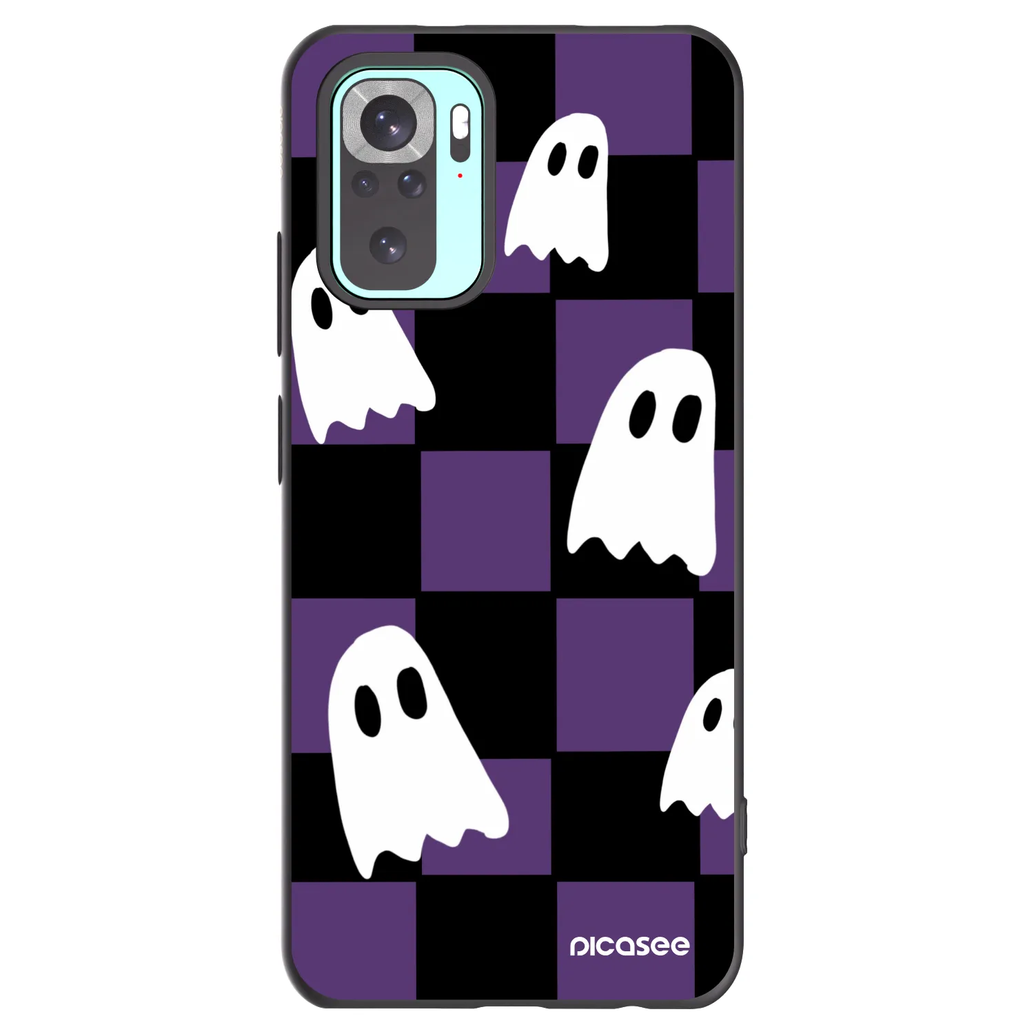 Picasee crna silikonska maskica za Xiaomi Redmi Note 10 Pro - Ghosts