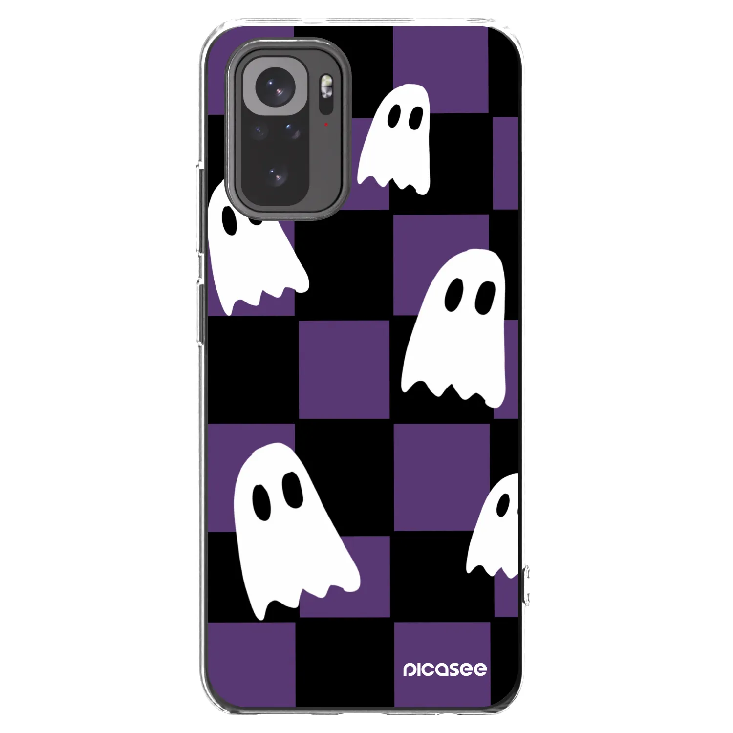 Picasee silikonska prozirna maskica za Xiaomi Redmi Note 10S - Ghosts