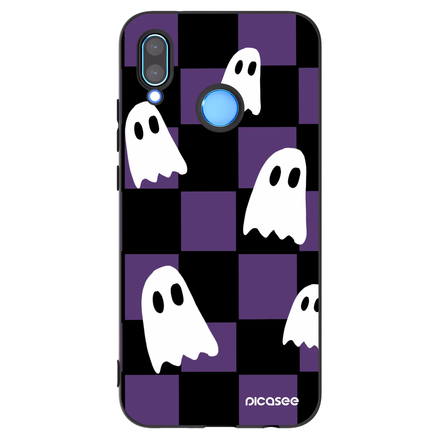 Picasee crna silikonska maskica za Huawei P20 Lite - Ghosts