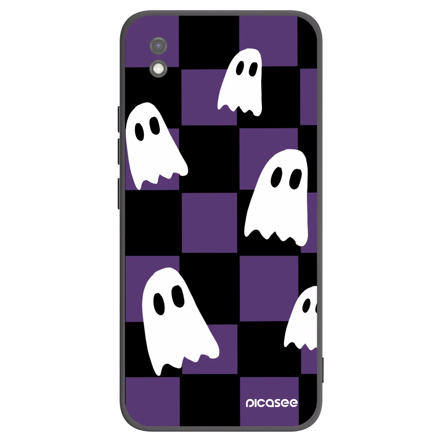 Picasee crna silikonska maskica za Xiaomi Redmi 9AT - Ghosts