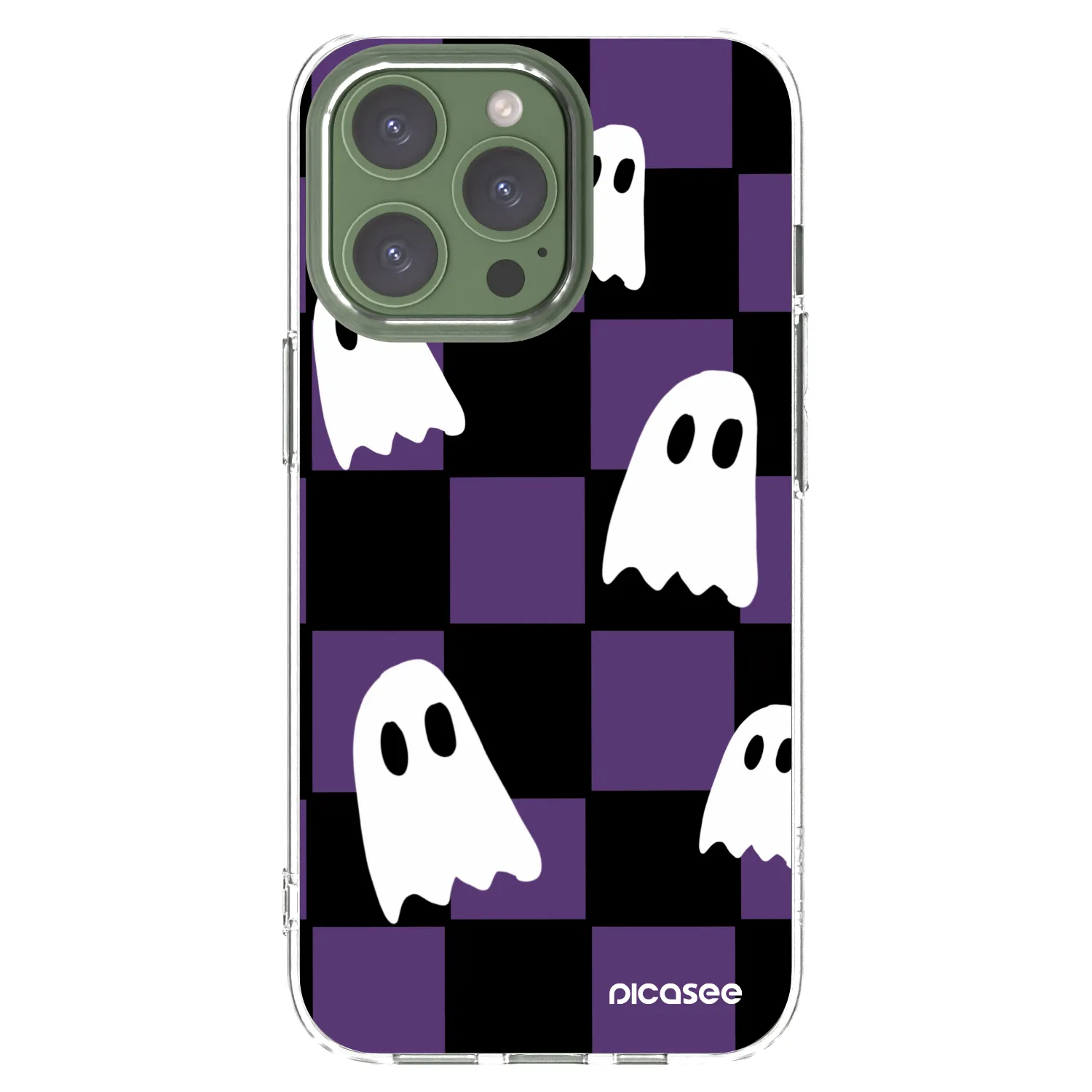 Picasee silikonska prozirna maskica za Apple iPhone 13 Pro - Ghosts