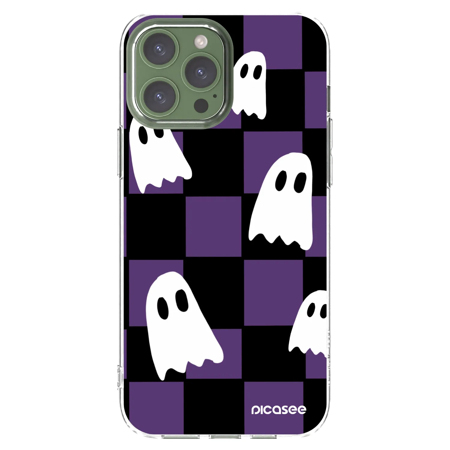 Picasee silikonska prozirna maskica za Apple iPhone 13 Pro Max - Ghosts