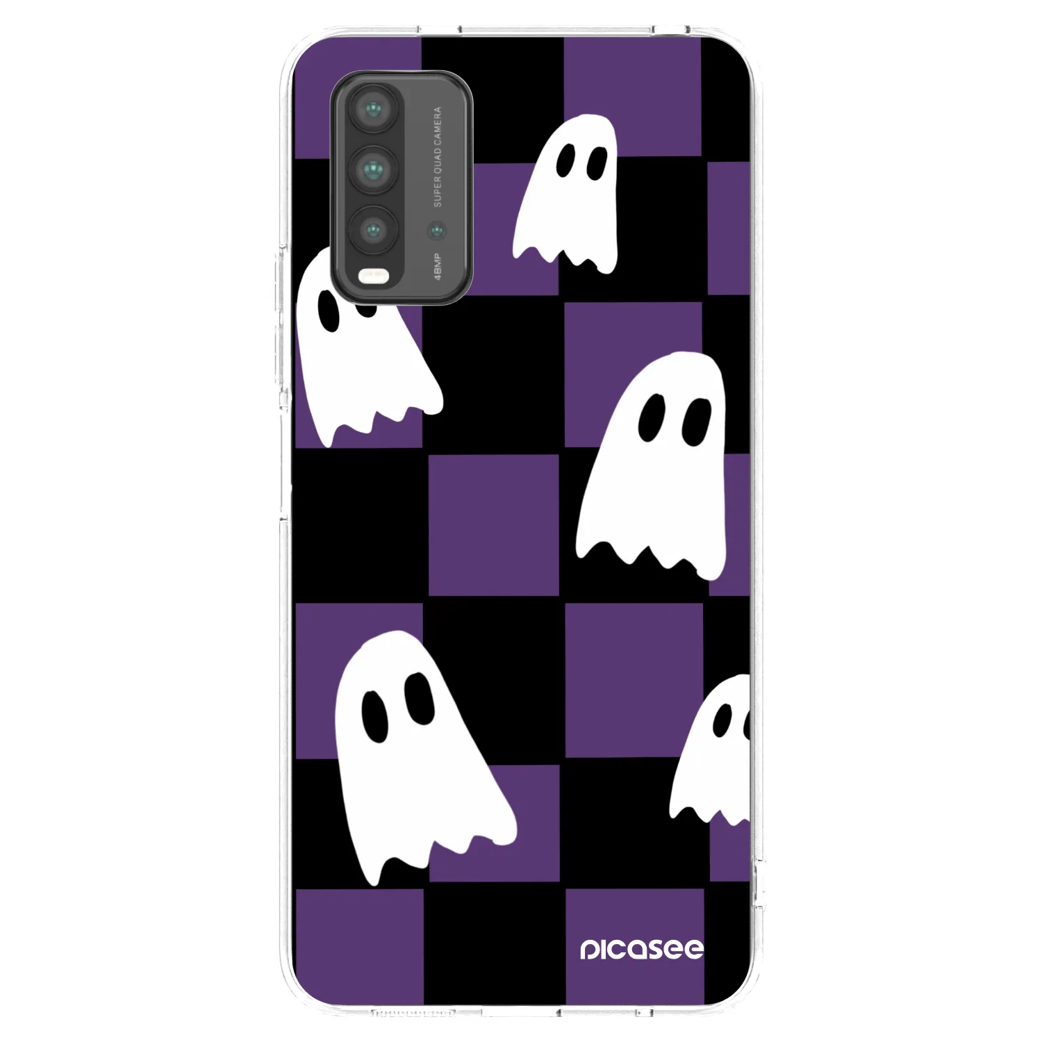 Picasee crna silikonska maskica za Xiaomi Redmi 9T - Ghosts