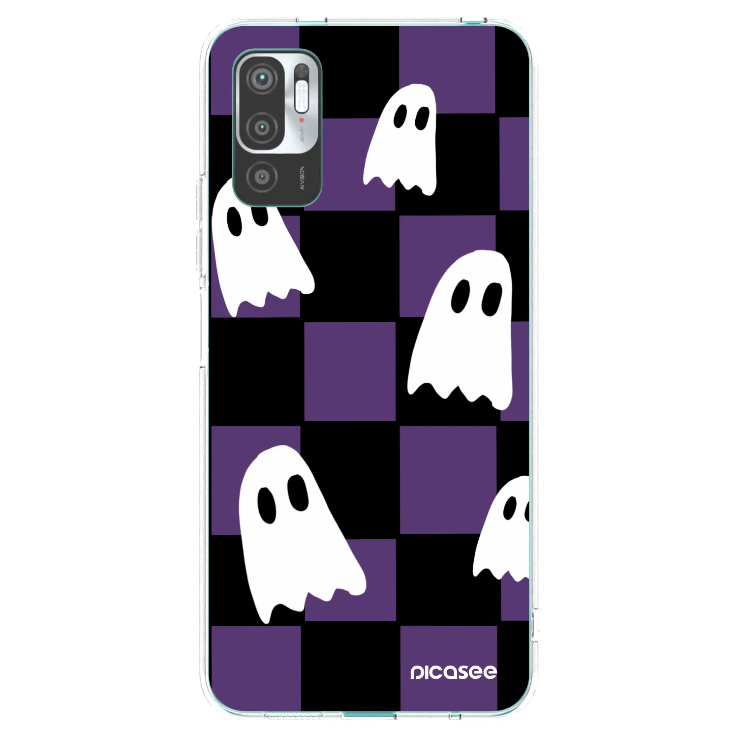 Picasee silikonska prozirna maskica za Xiaomi Redmi Note 10 5G - Ghosts
