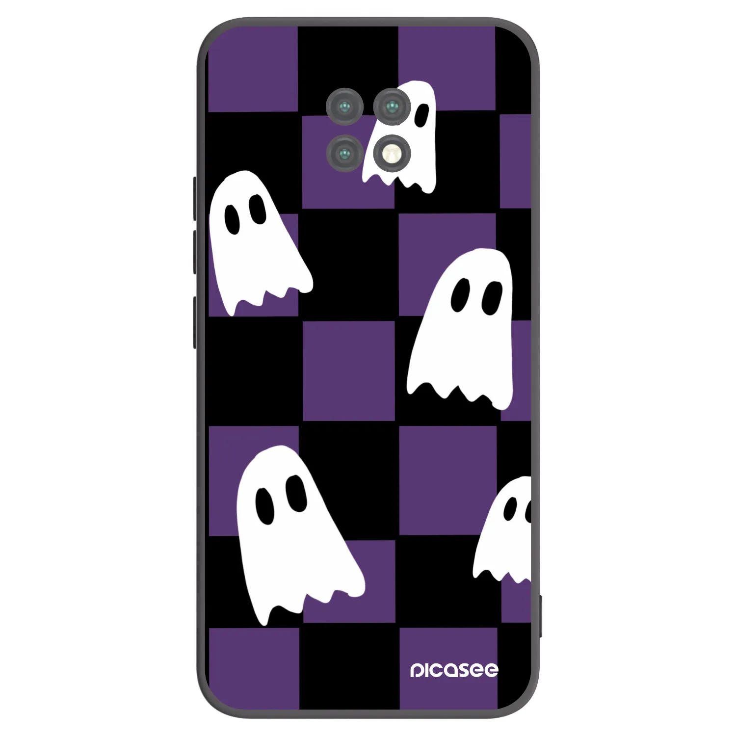 Picasee crna silikonska maskica za Xiaomi Redmi Note 9T - Ghosts