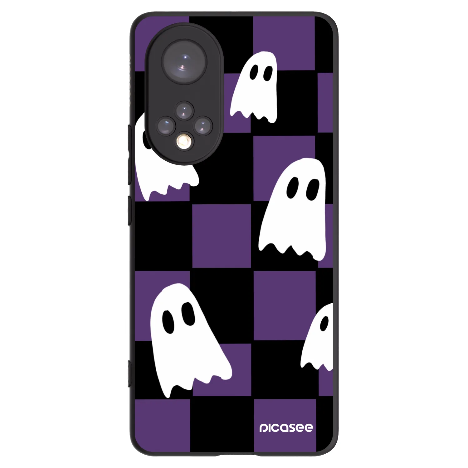 Picasee crna silikonska maskica za Honor 50 5G - Ghosts