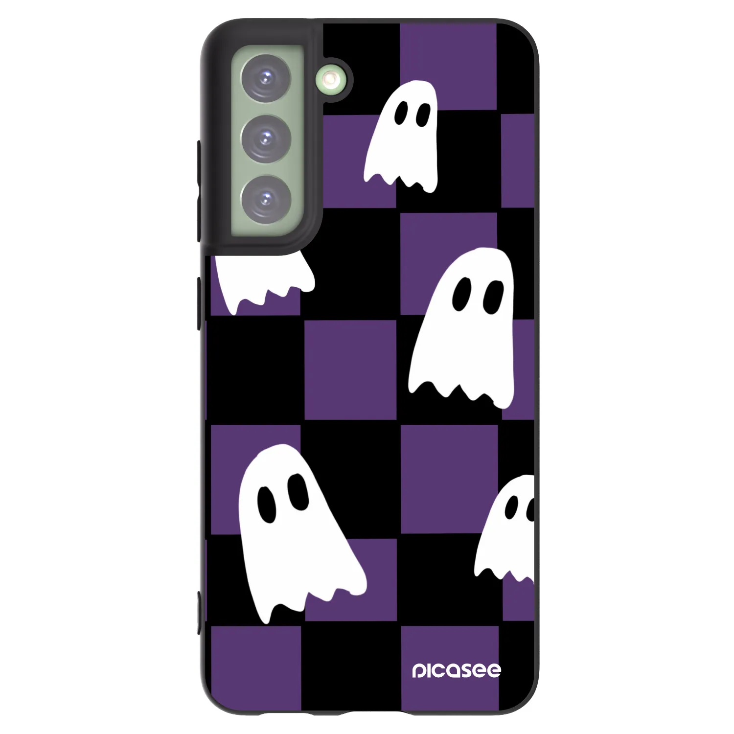 Picasee crna silikonska maskica za Samsung Galaxy S21 FE 5G - Ghosts