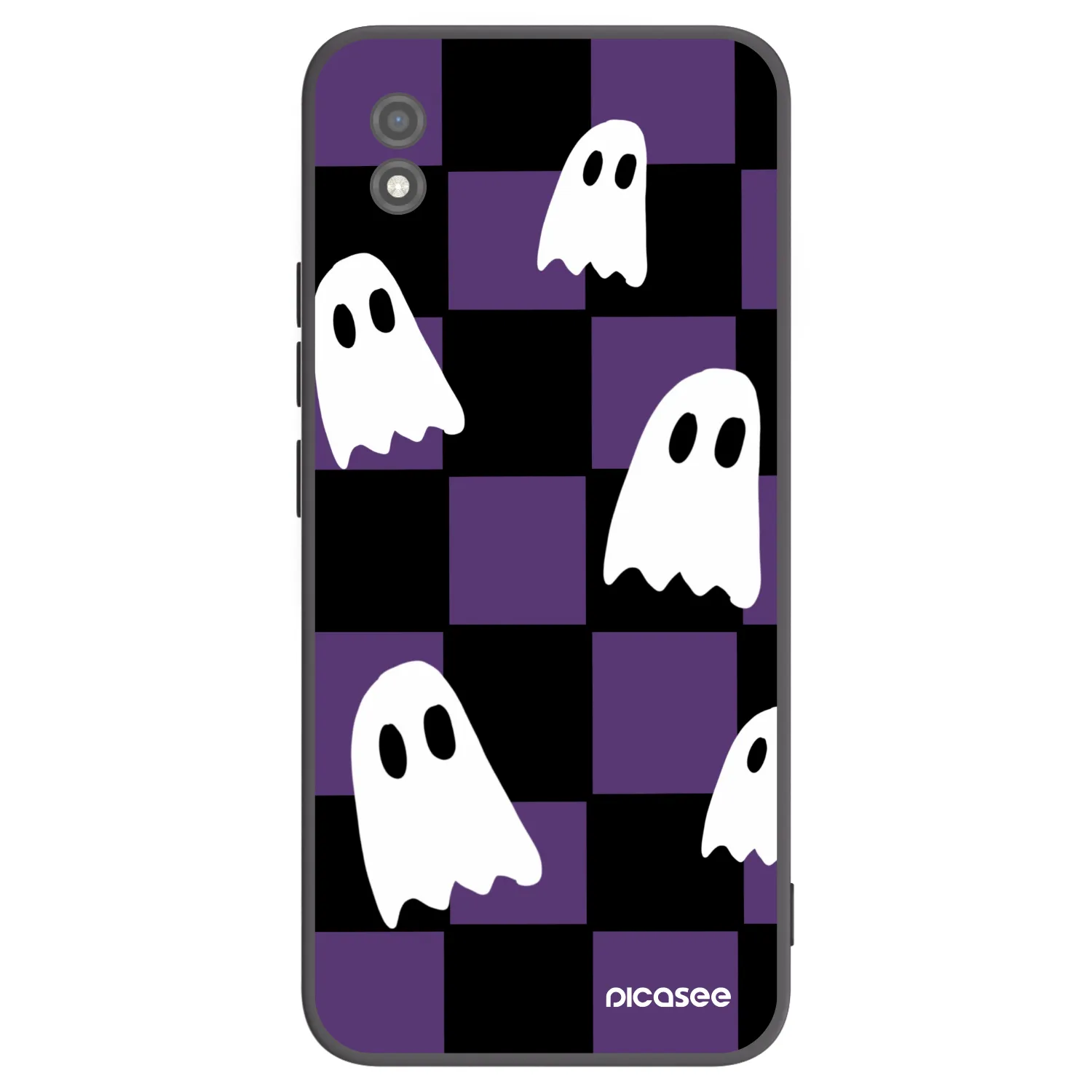 Picasee crna silikonska maskica za Realme C11 (2021) - Ghosts