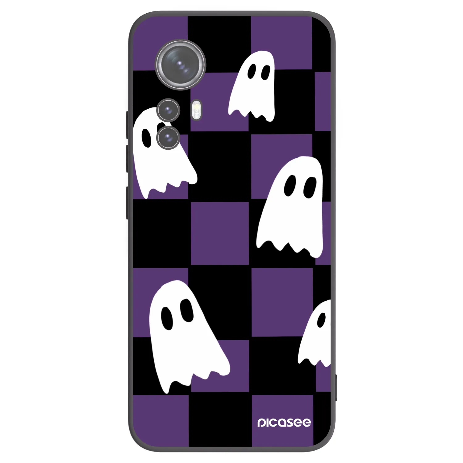 Picasee crna silikonska maskica za Xiaomi 12 - Ghosts