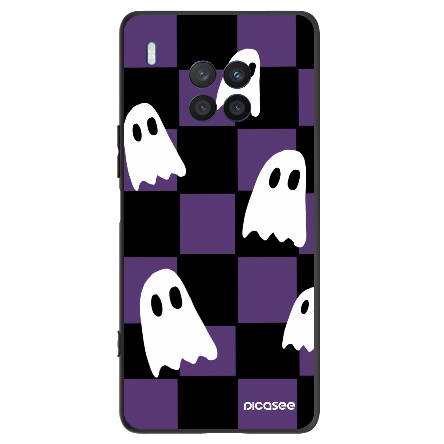 Picasee crna silikonska maskica za Honor 50 Lite - Ghosts