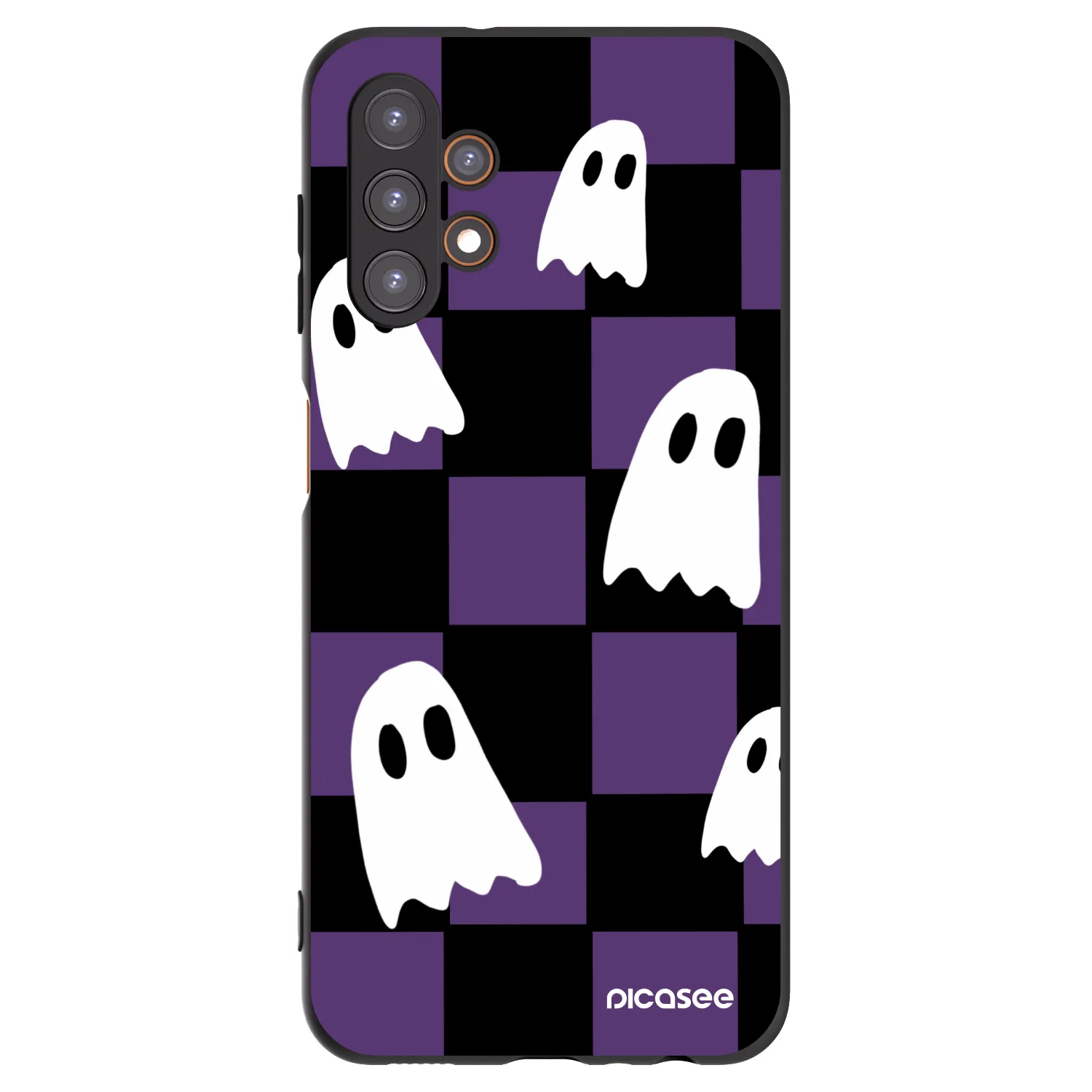 Picasee crna silikonska maskica za Samsung Galaxy A13 4G A135 - Ghosts