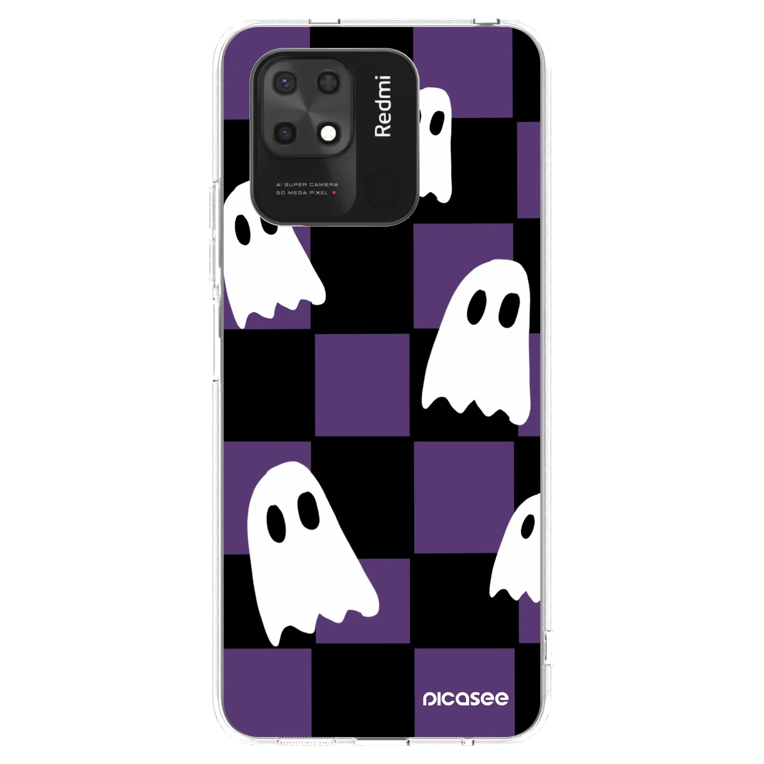 Picasee silikonska prozirna maskica za Xiaomi Redmi 10C - Ghosts