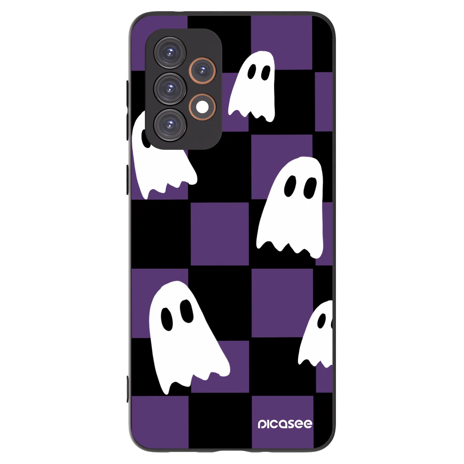 Picasee crna silikonska maskica za Samsung Galaxy A33 5G A336 - Ghosts