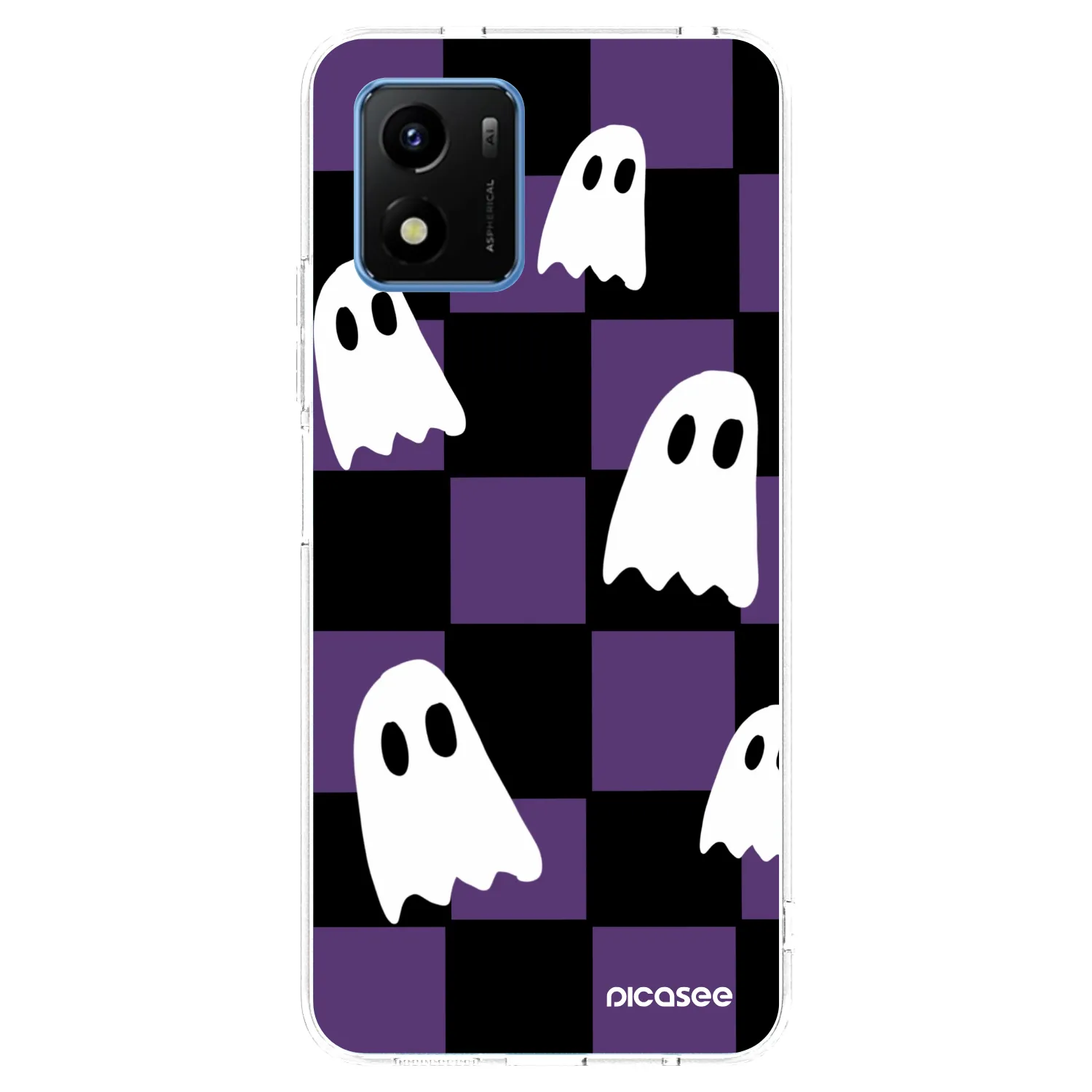 Picasee silikonska prozirna maskica za Vivo Y01 - Ghosts