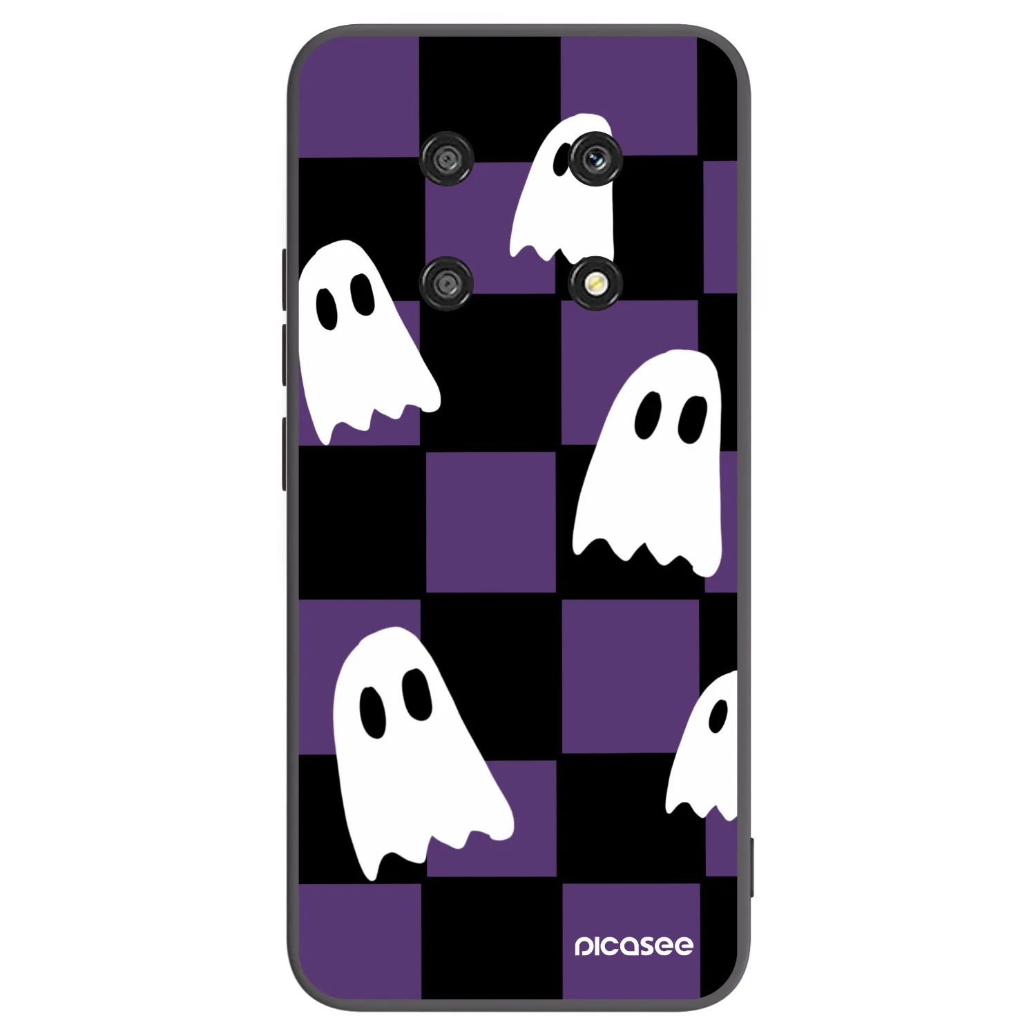 Picasee crna silikonska maskica za Honor Magic4 Lite 5G - Ghosts