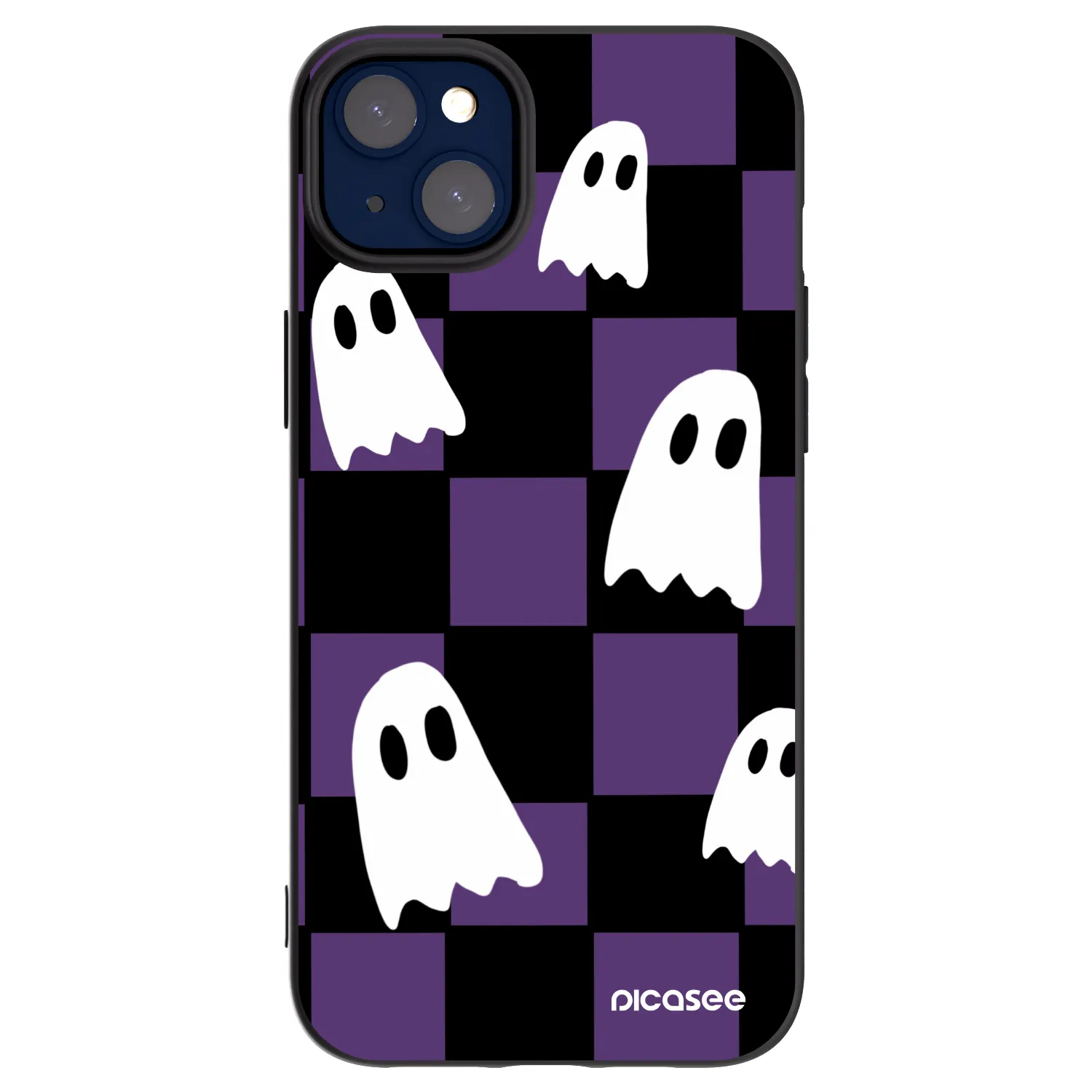 Picasee crna silikonska maskica za Apple iPhone 14 Plus - Ghosts