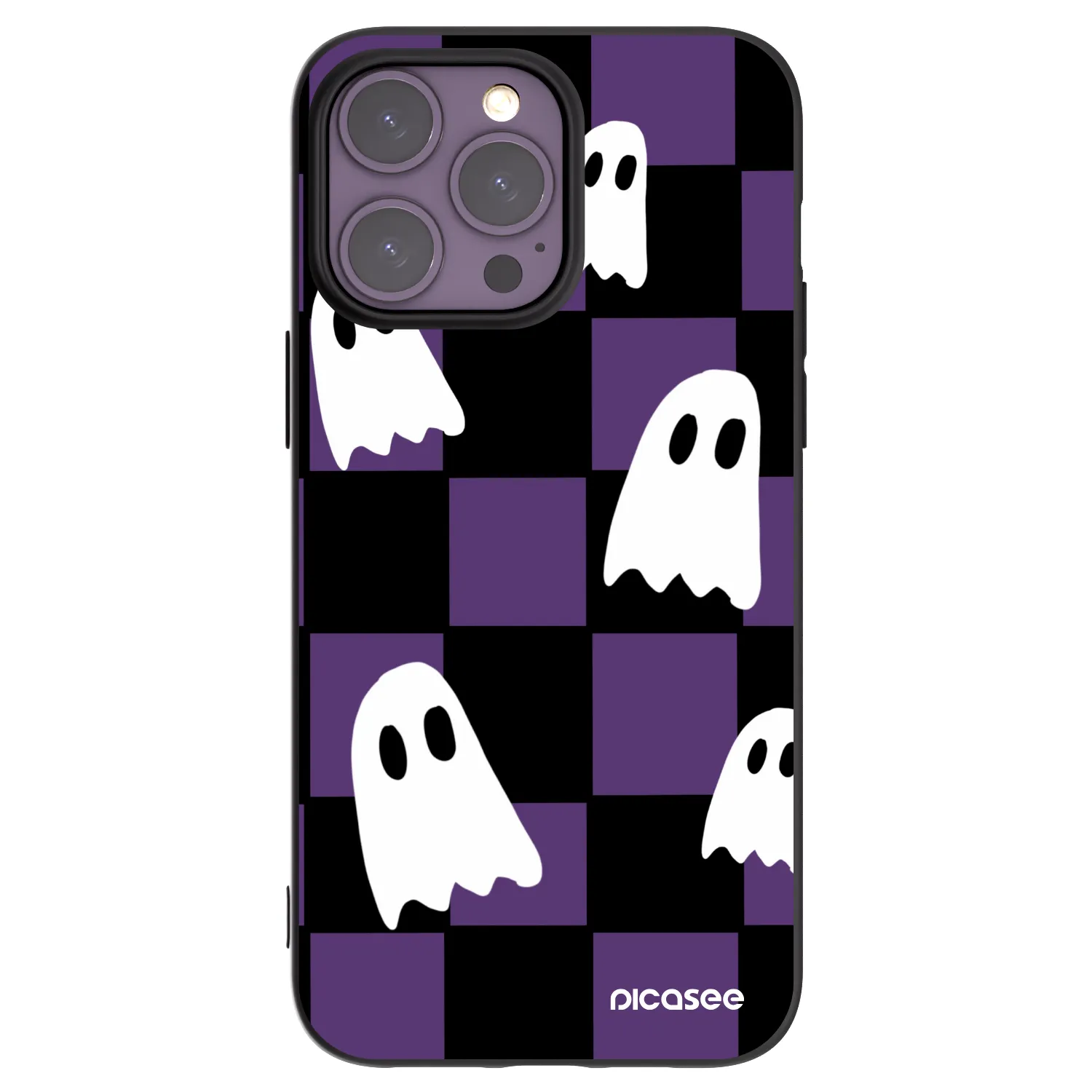 Picasee crna silikonska maskica za Apple iPhone 14 Pro Max - Ghosts