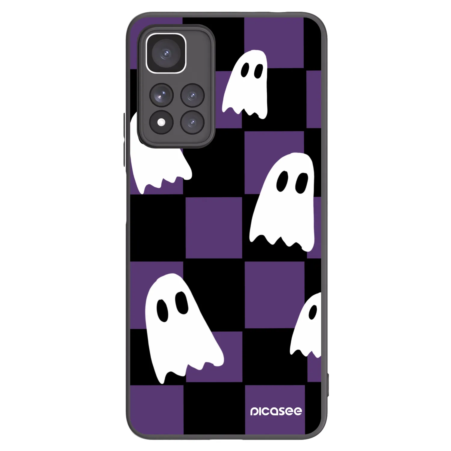 Picasee crna silikonska maskica za Xiaomi Redmi Note 11 Pro+ 5G - Ghosts