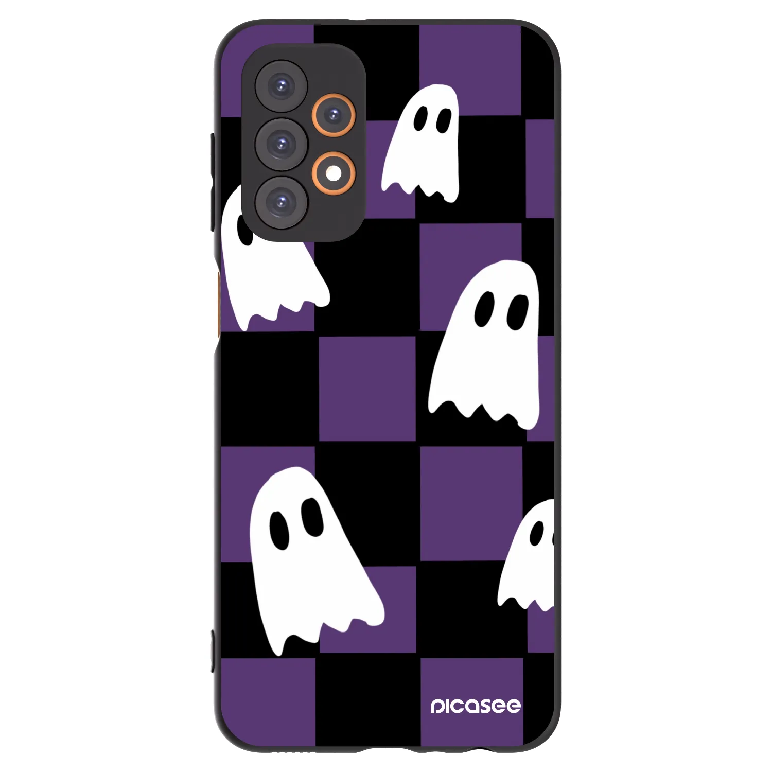 Picasee crna silikonska maskica za Samsung Galaxy A23 A235F 4G - Ghosts