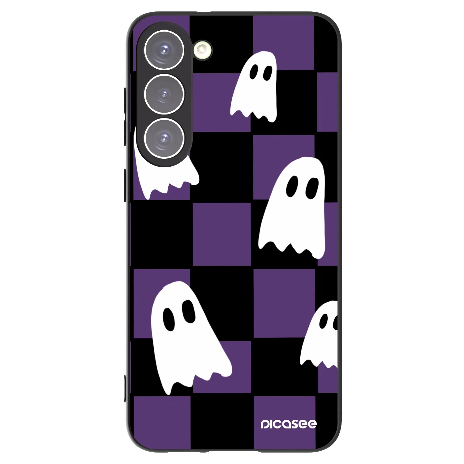 Picasee crna silikonska maskica za Samsung Galaxy S23+ 5G - Ghosts