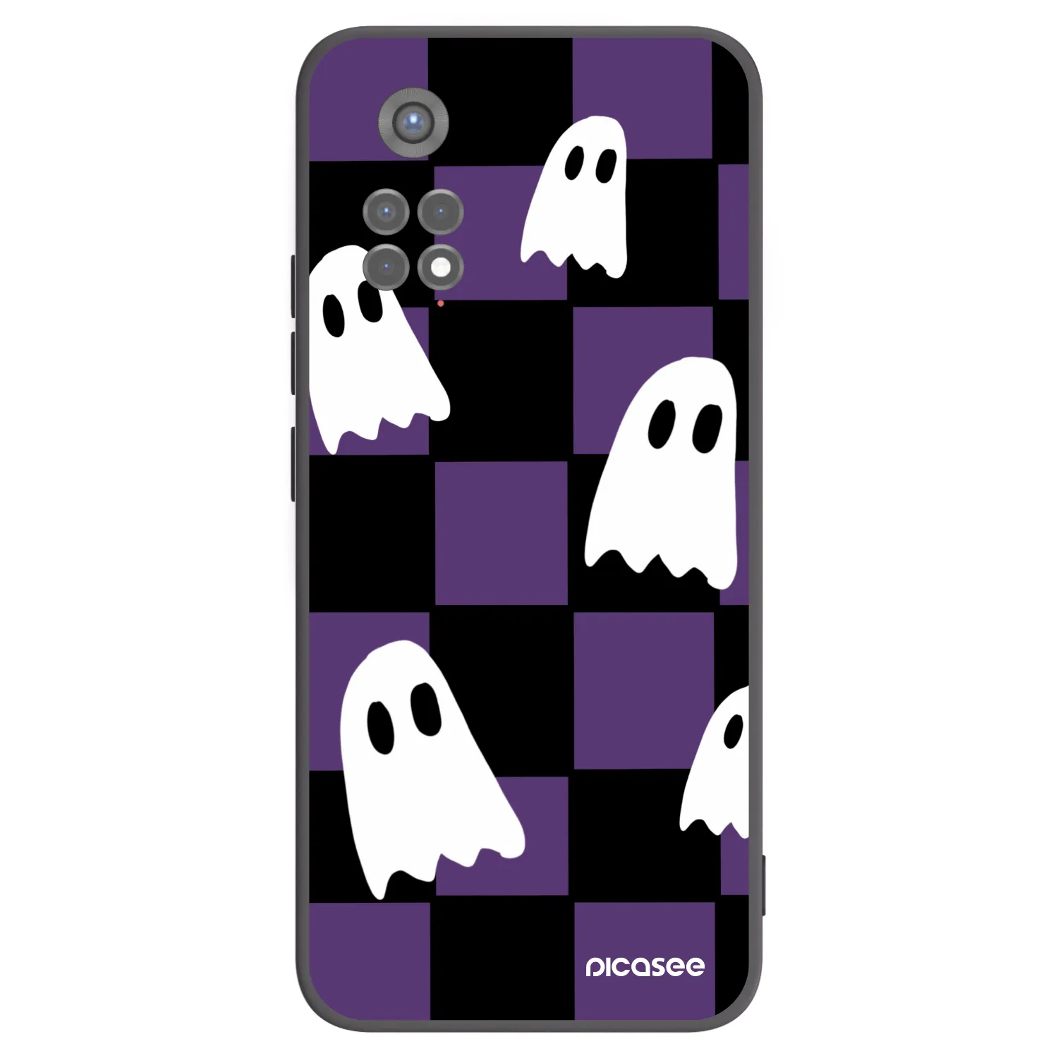 Picasee crna silikonska maskica za Xiaomi Redmi Note 11S 5G - Ghosts