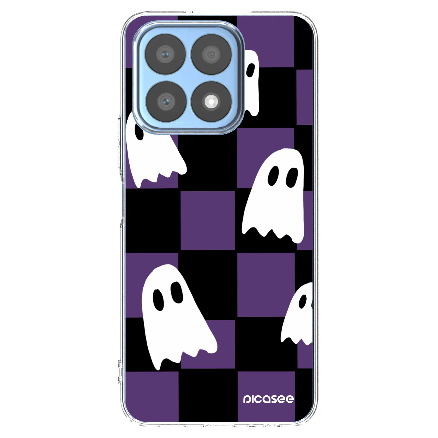 Picasee silikonska prozirna maskica za Honor X8a - Ghosts