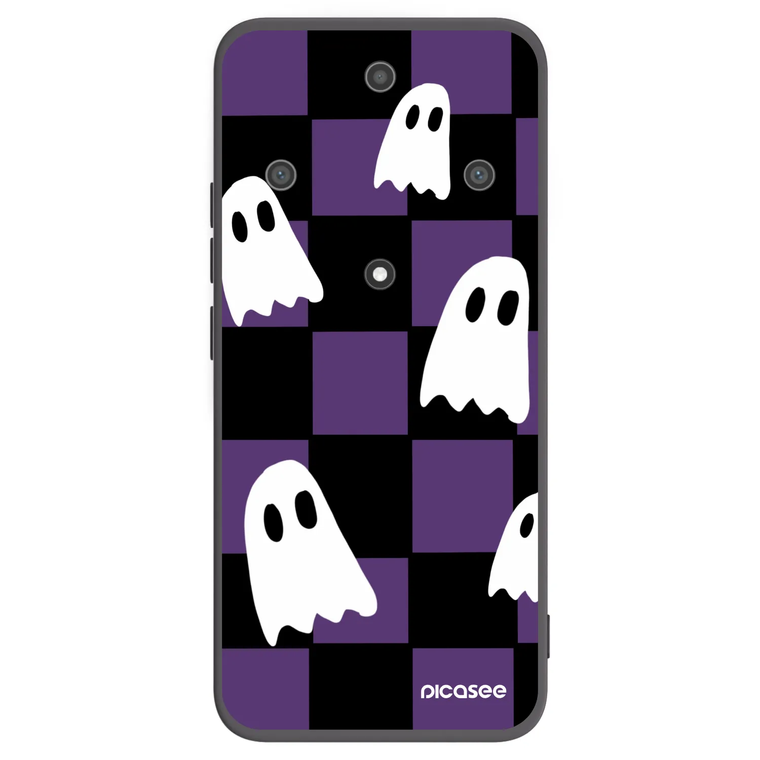 Picasee crna silikonska maskica za Honor Magic5 Lite 5G - Ghosts