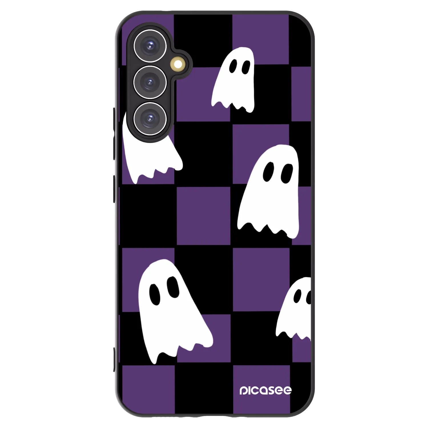 Picasee crna silikonska maskica za Samsung Galaxy A34 5G A346B - Ghosts