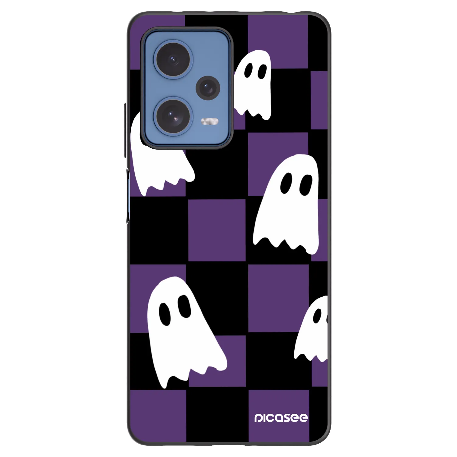 Picasee crna silikonska maskica za Xiaomi Redmi Note 12 Pro 5G - Ghosts