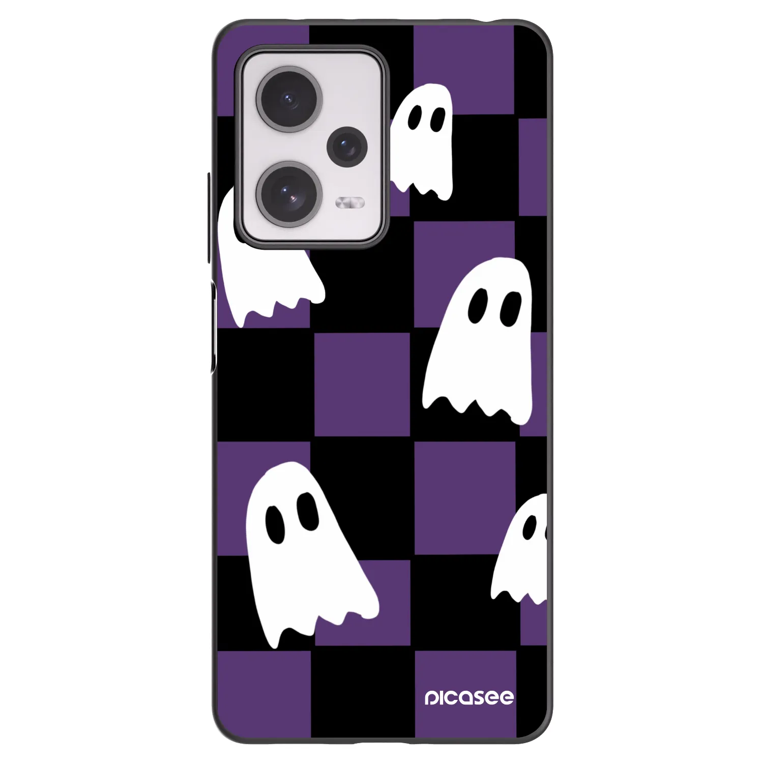 Picasee crna silikonska maskica za Xiaomi Redmi Note 12 Pro+ 5G - Ghosts