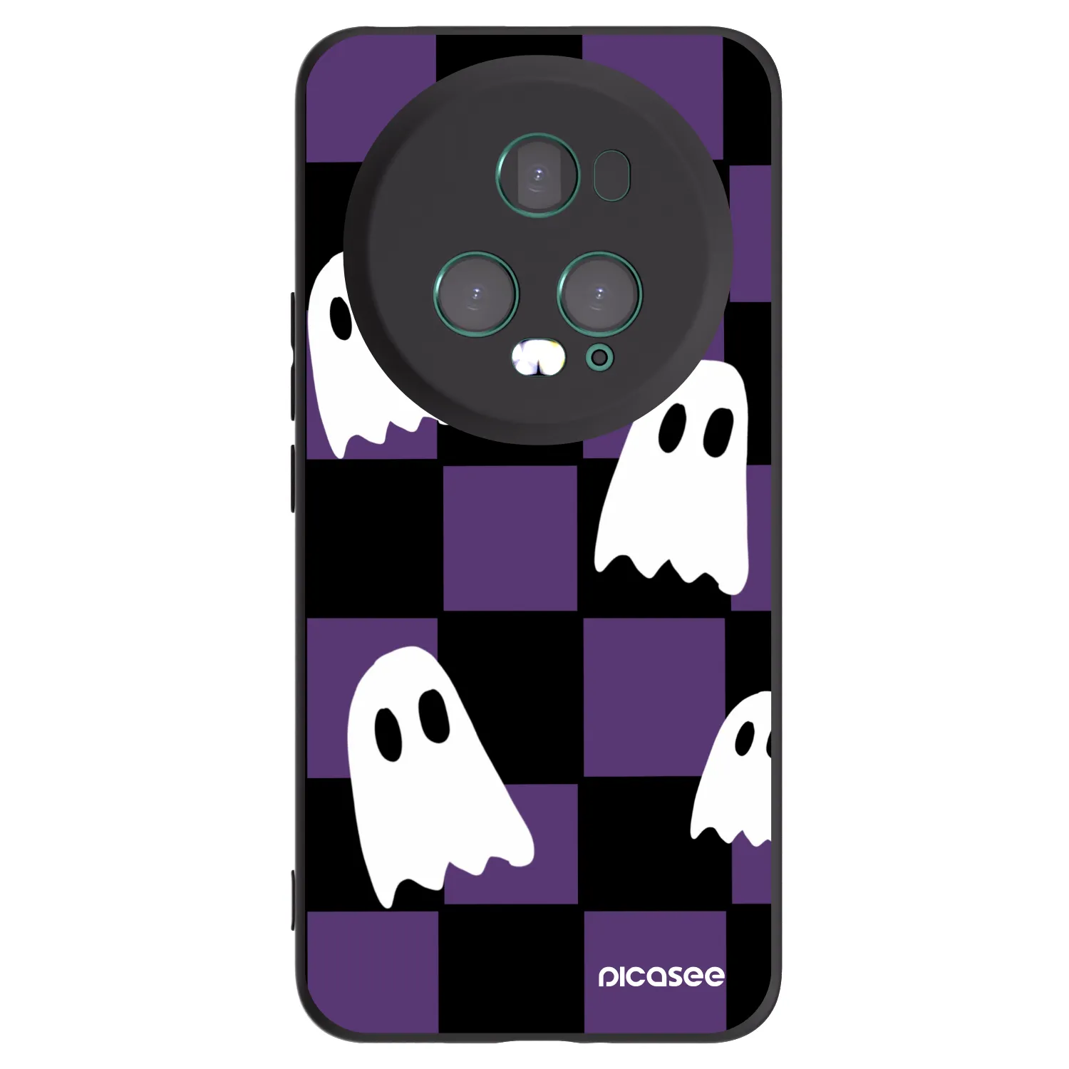 Picasee crna silikonska maskica za Honor Magic5 Pro - Ghosts