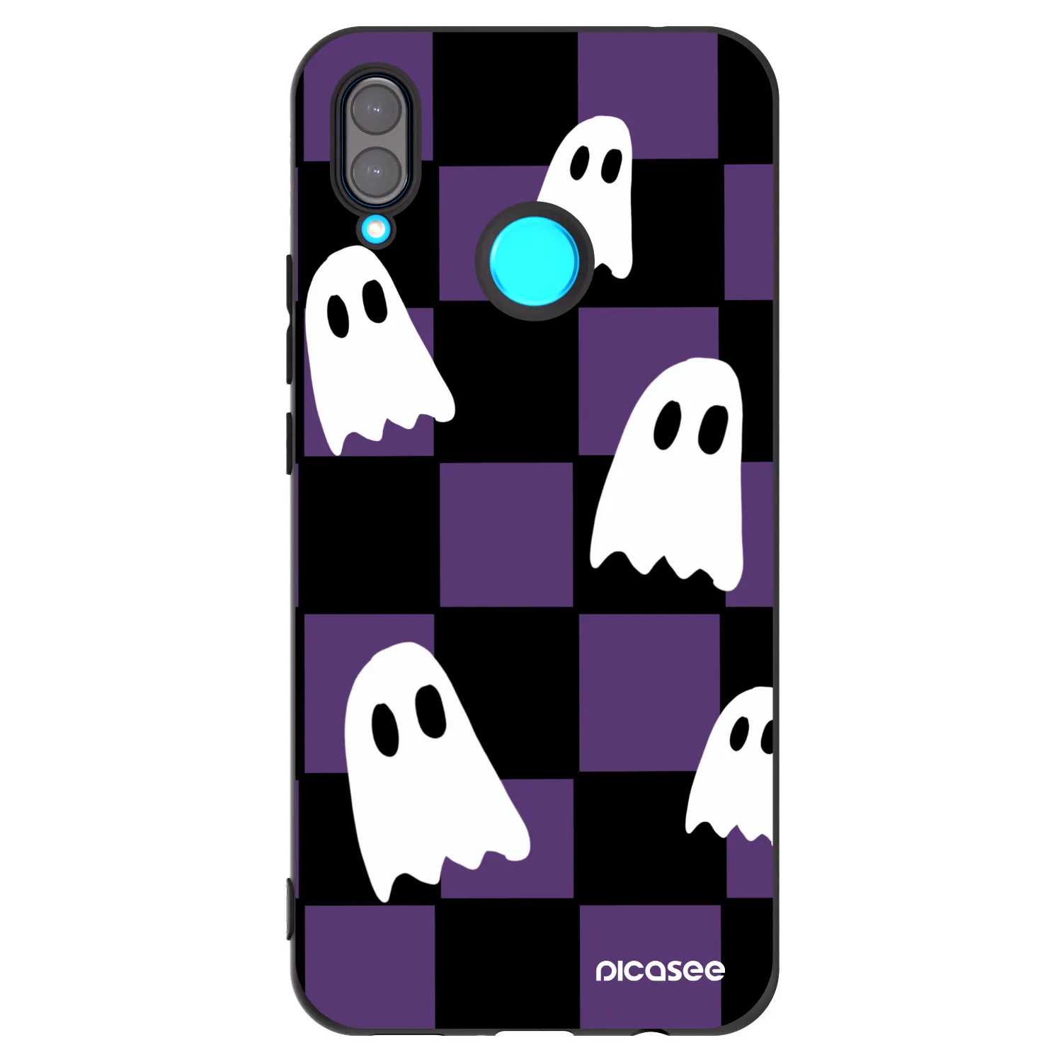 Picasee crna silikonska maskica za Huawei Nova 3 - Ghosts