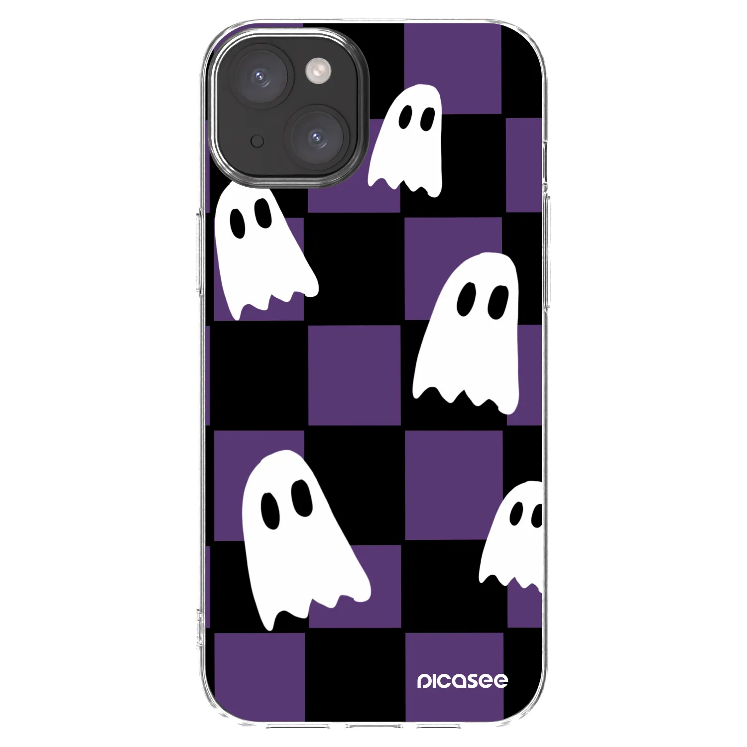 Picasee silikonska prozirna maskica za Apple iPhone 15 Plus - Ghosts
