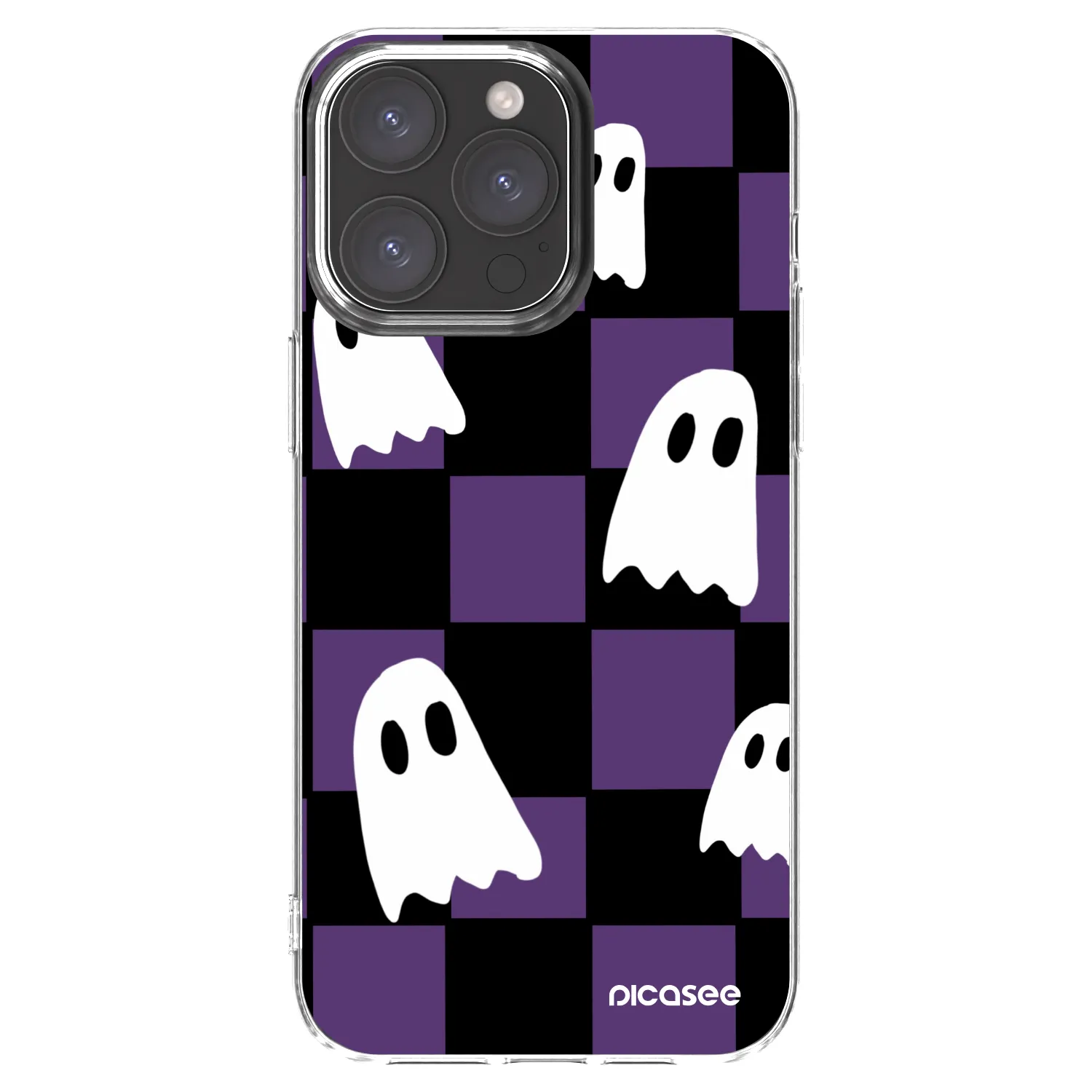 Picasee silikonska prozirna maskica za Apple iPhone 15 Pro Max - Ghosts
