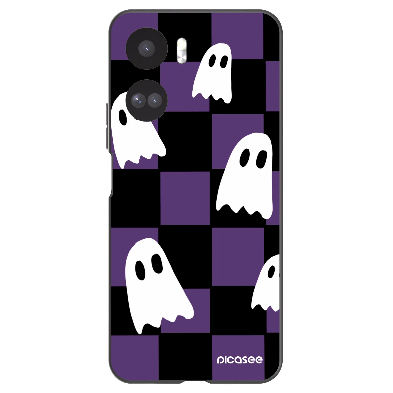 Picasee crna silikonska maskica za Honor 90 Lite 5G - Ghosts