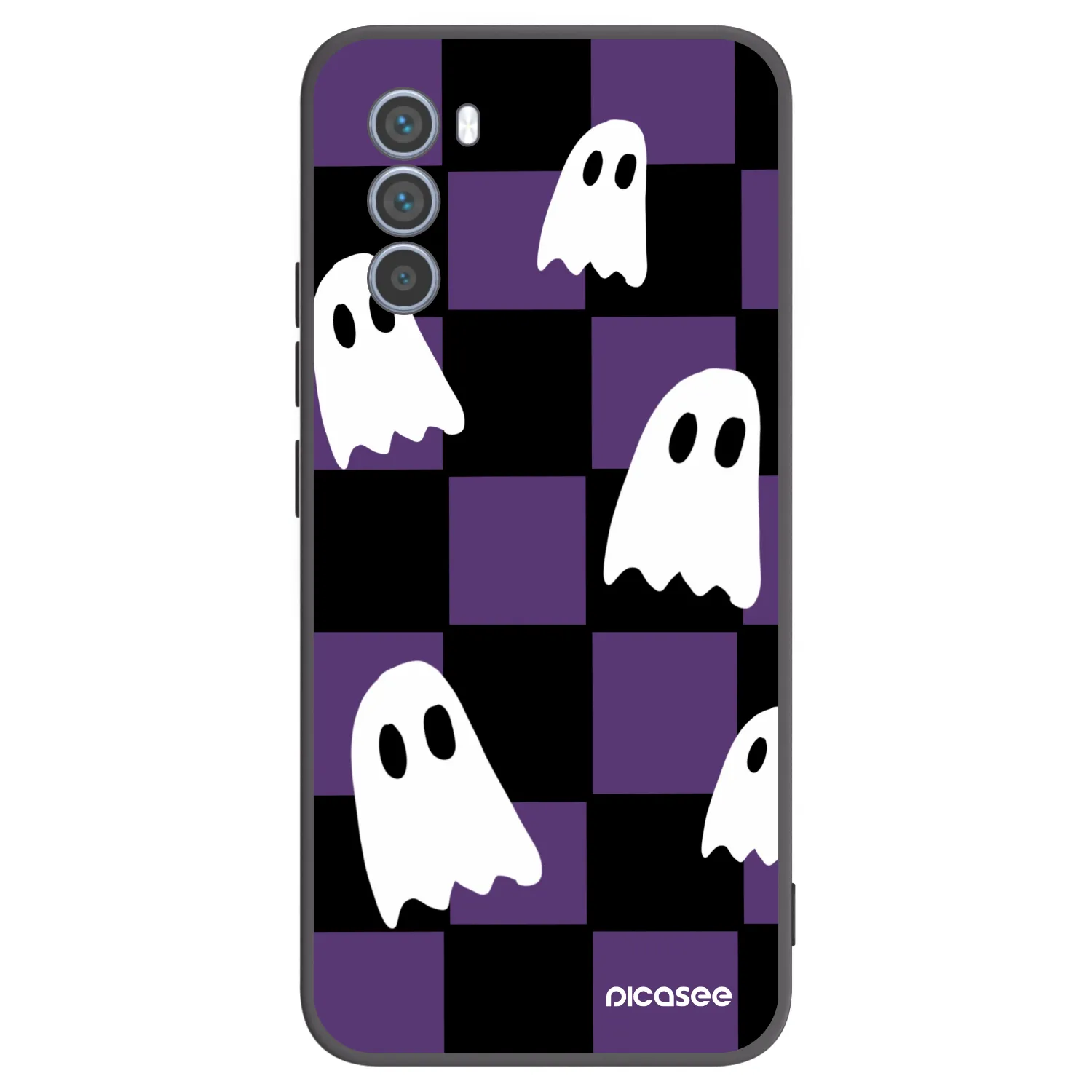Picasee crna silikonska maskica za Motorola Moto G62 - Ghosts