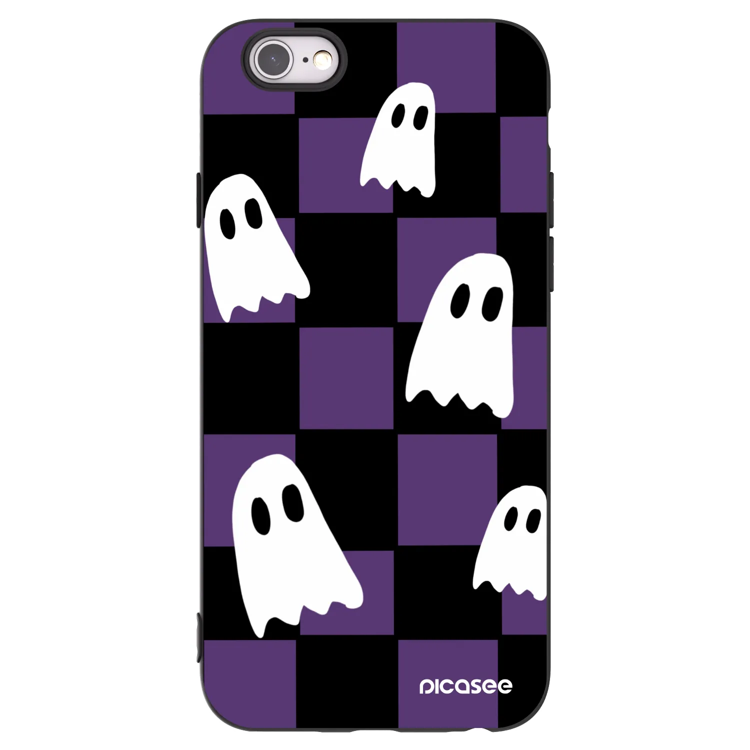 Picasee crna silikonska maskica za Apple iPhone 6/6S - Ghosts