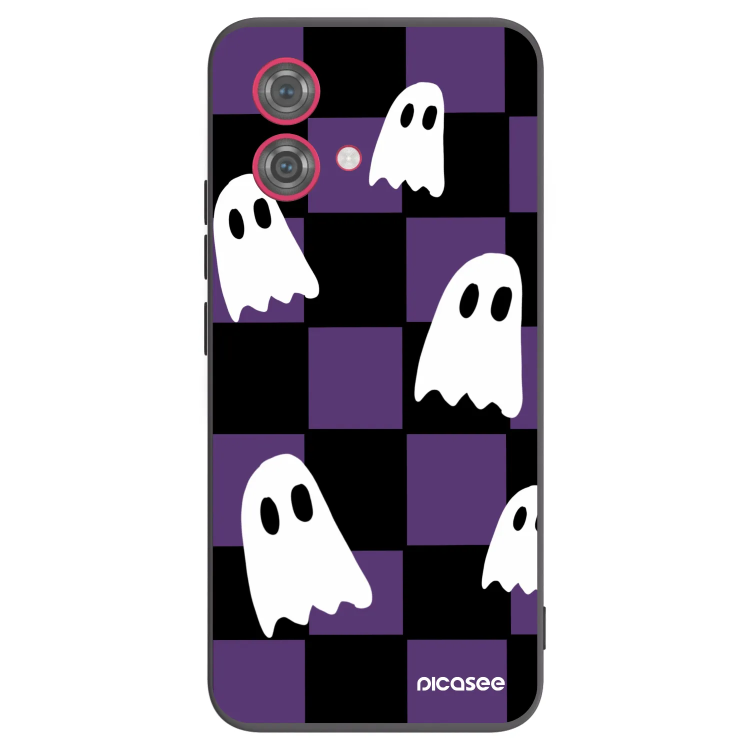 Picasee crna silikonska maskica za Motorola Moto G84 5G - Ghosts