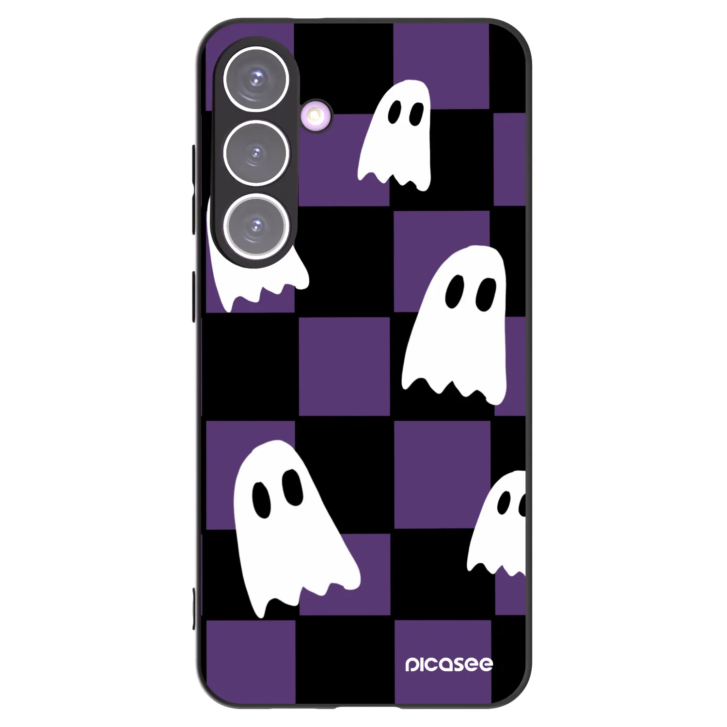 Picasee crna silikonska maskica za Samsung Galaxy S24+ S926B 5G - Ghosts