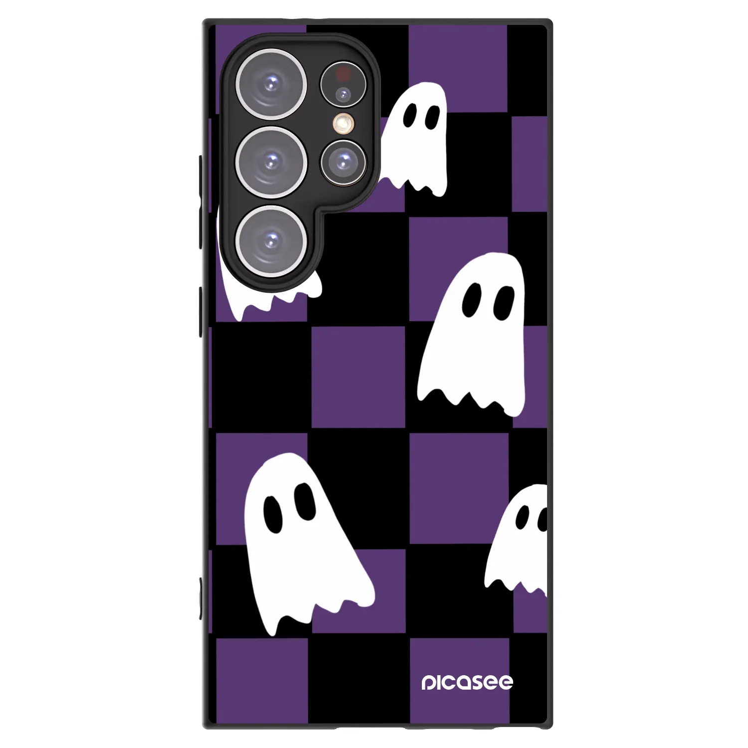 Picasee crna silikonska maskica za Samsung Galaxy S24 Ultra S928B 5G - Ghosts