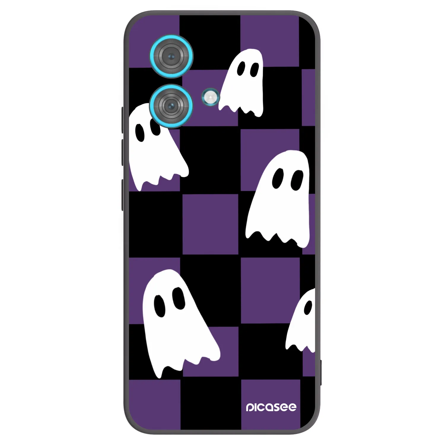 Picasee crna silikonska maskica za Motorola Edge 40 Neo - Ghosts