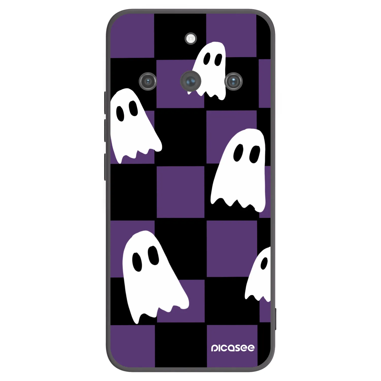 Picasee crna silikonska maskica za Realme 11 Pro+ - Ghosts