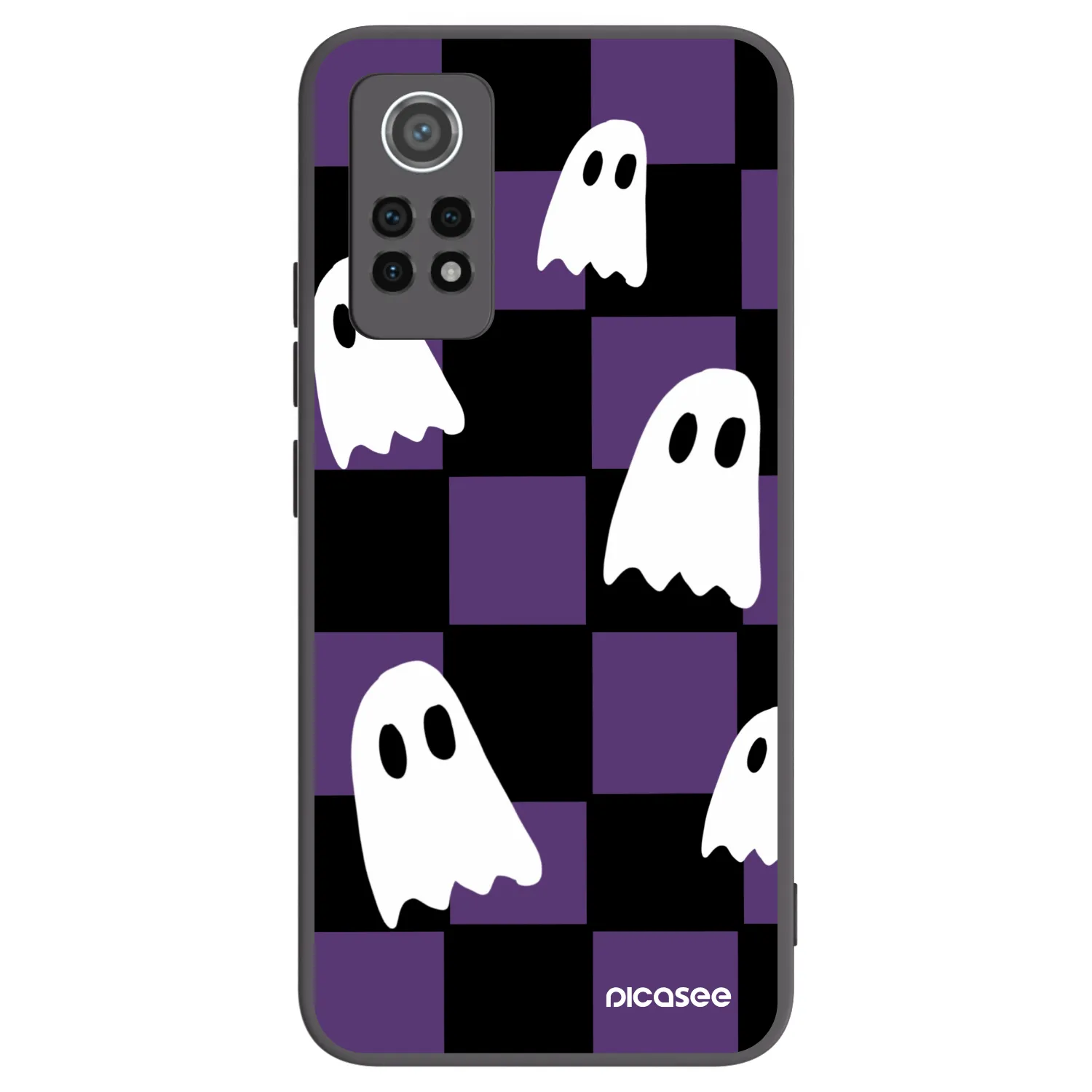 Picasee crna silikonska maskica za Xiaomi Redmi Note 12 Pro 4G - Ghosts